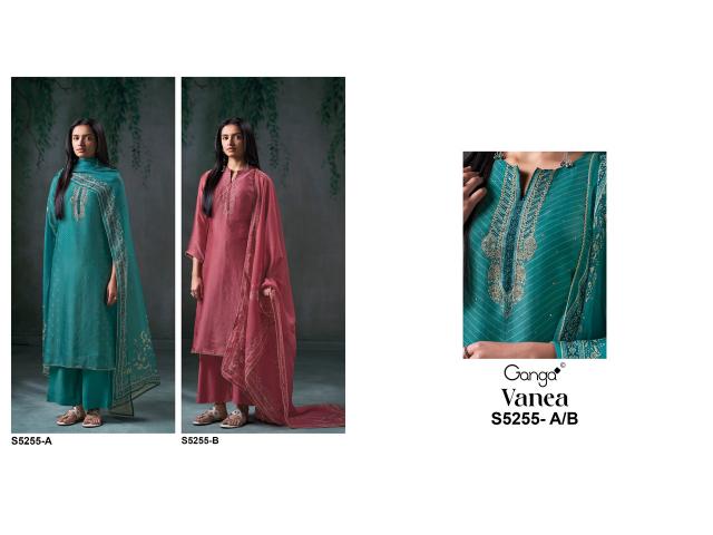 Ganga vanea 5255 buy wholesale dress materials online